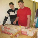 Montage der Arbeitsplatte